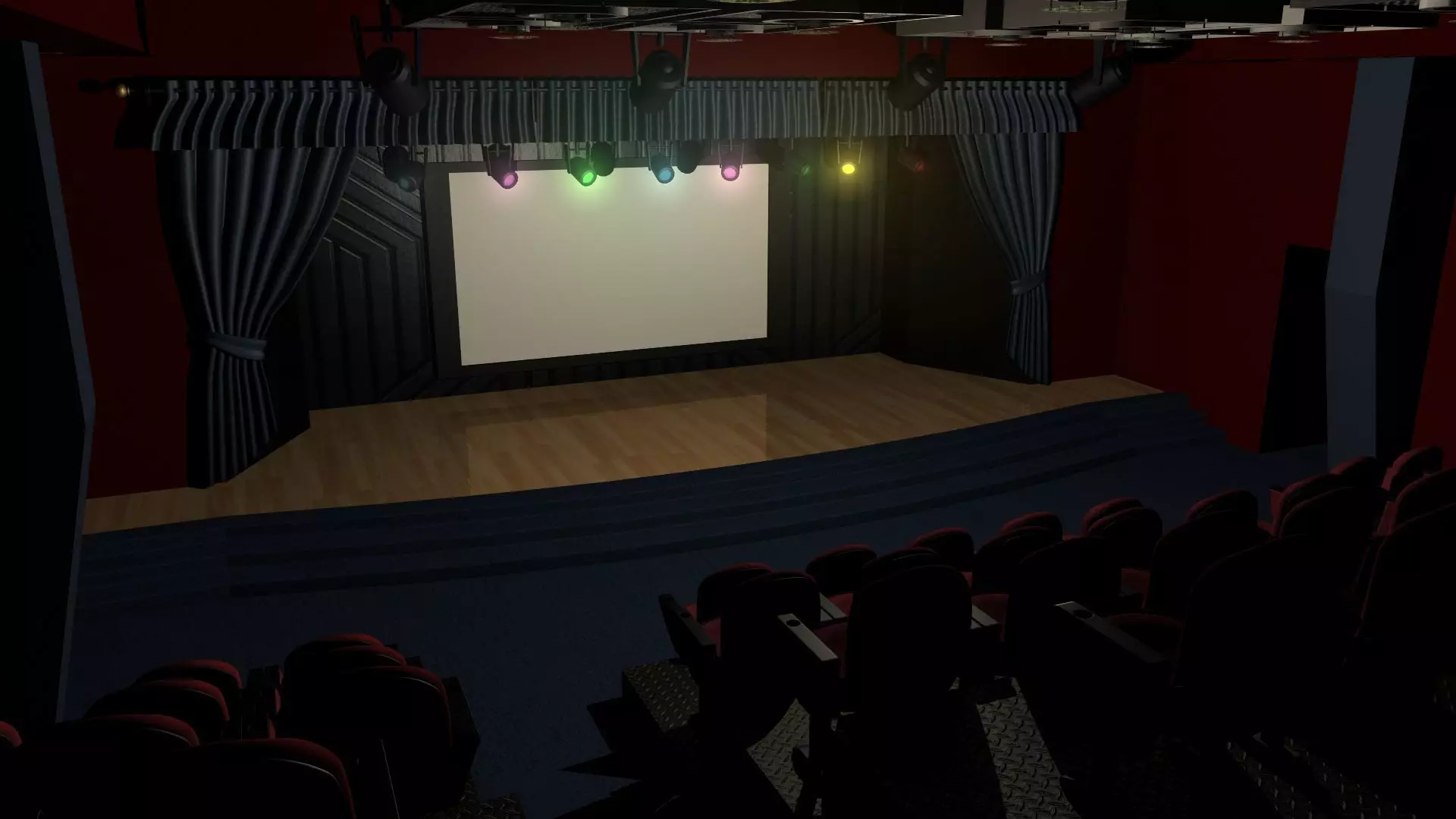 Theater Auditorium 3D model_0