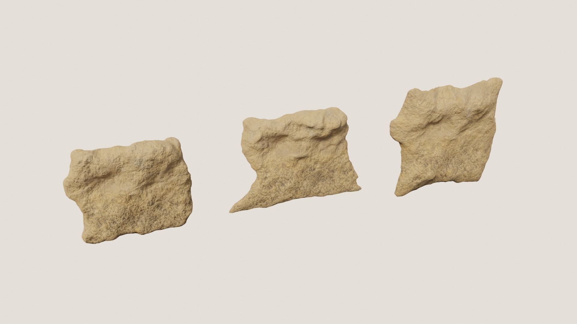 Environmental Rocks Vol1 - Game Ready and PBR Low-poly 3D model_24
