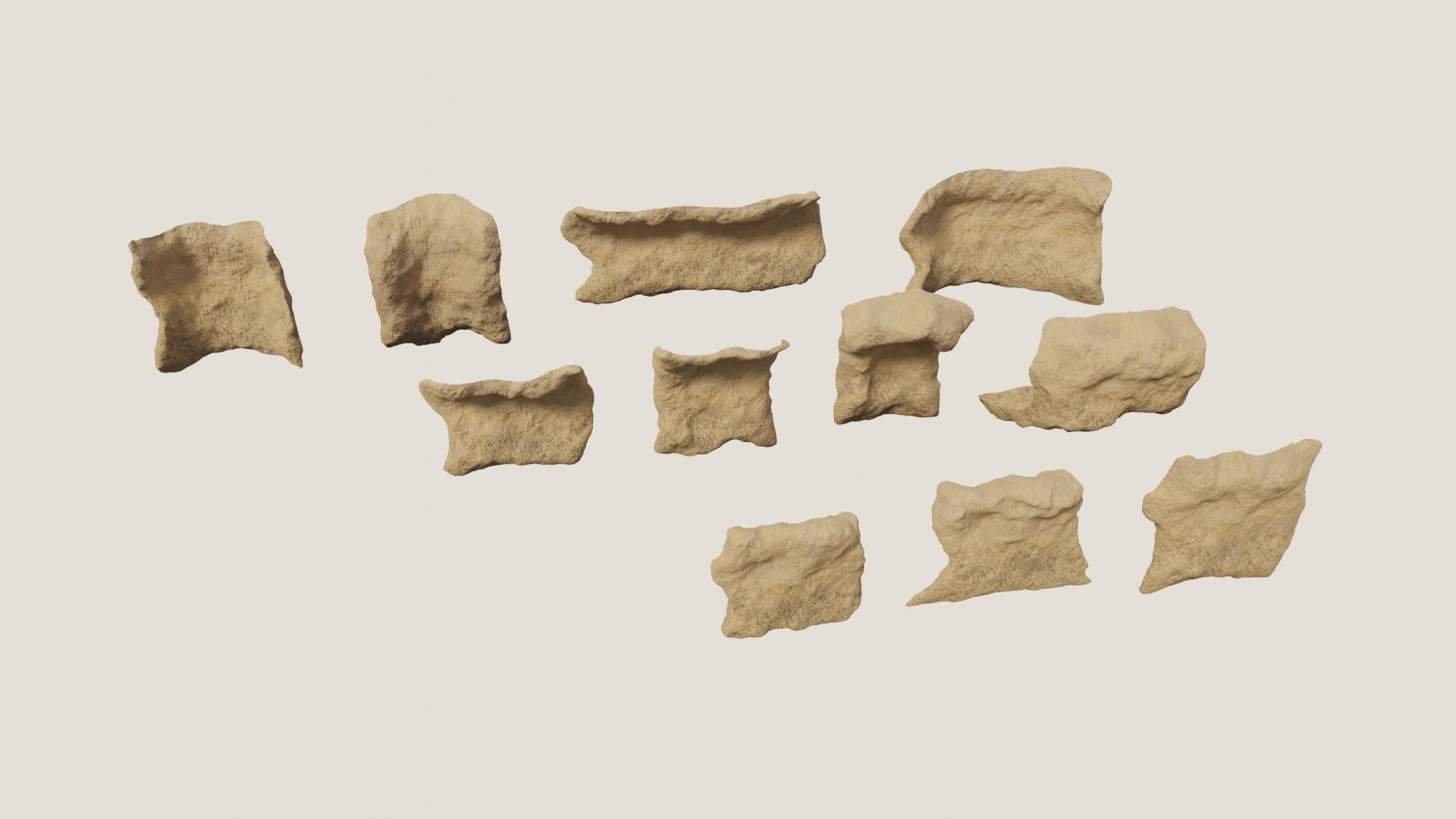 Environmental Rocks Vol1 - Game Ready and PBR Low-poly 3D model_7