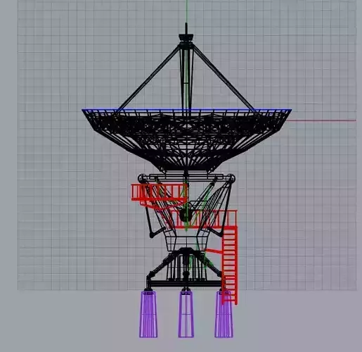 Satellite radio telescope