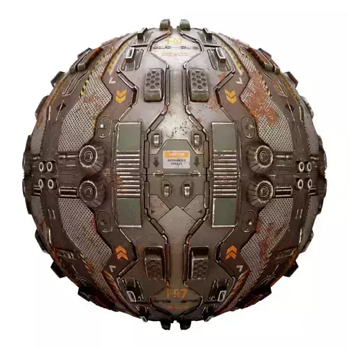 PBR Sci-Fi Industrial Texture 33