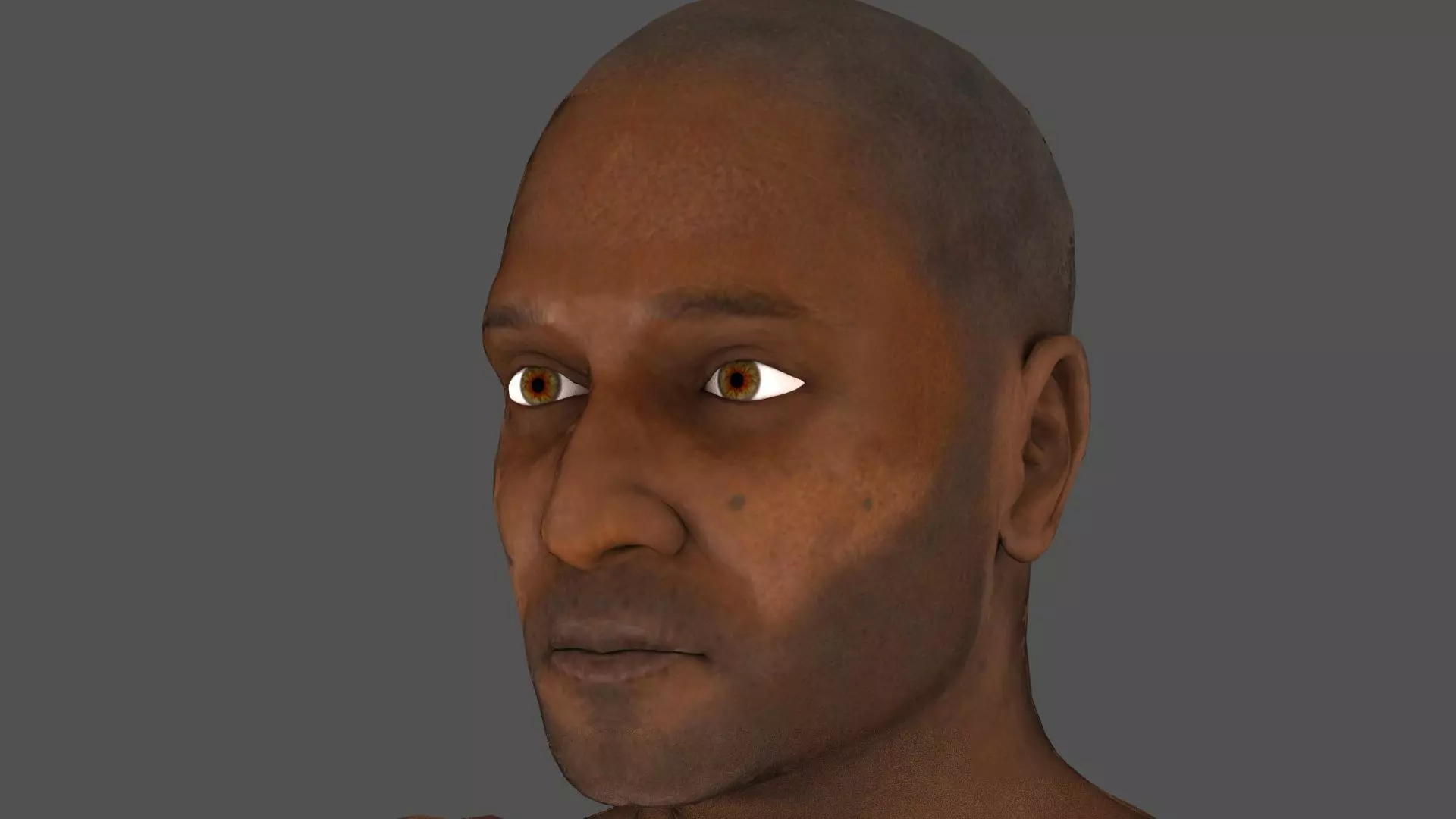 Human body lowpoly model  Low-poly 3D model_0