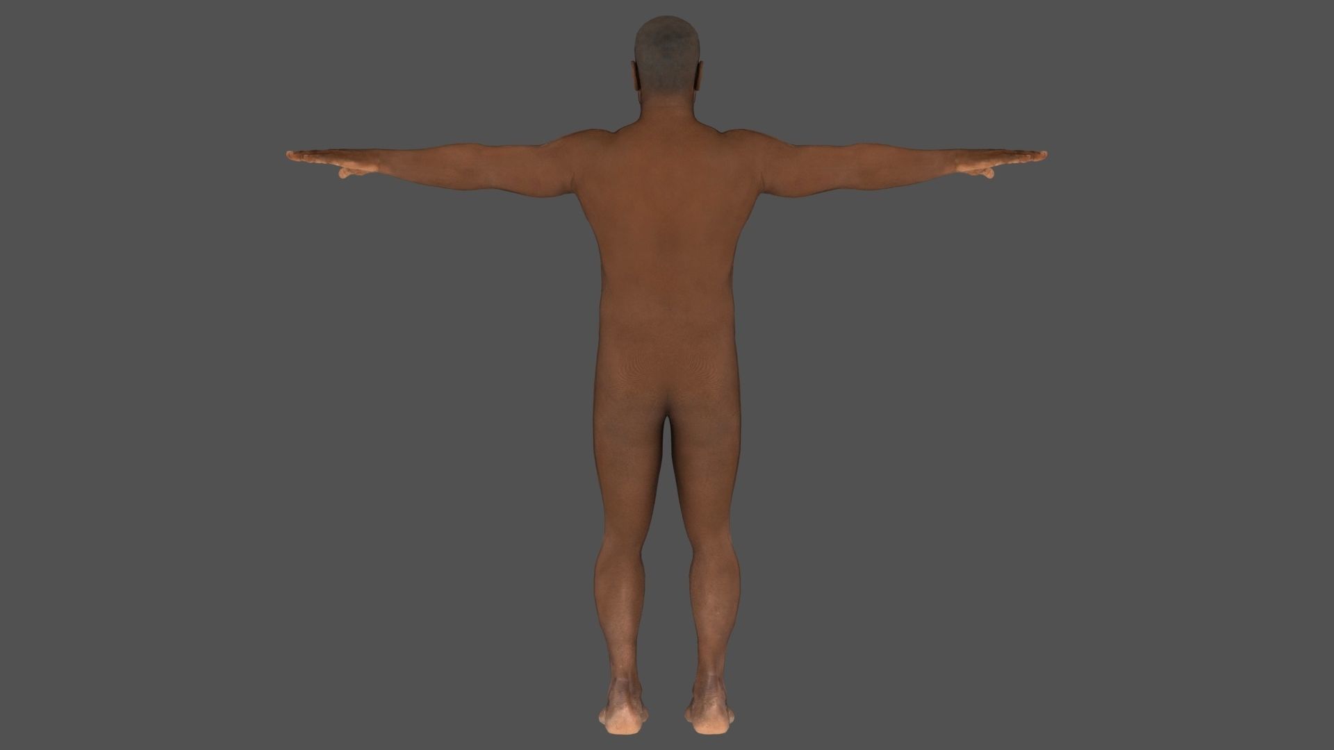 Human body lowpoly model  Low-poly 3D model_5