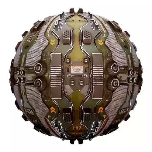 PBR Sci-Fi Industrial Texture 34