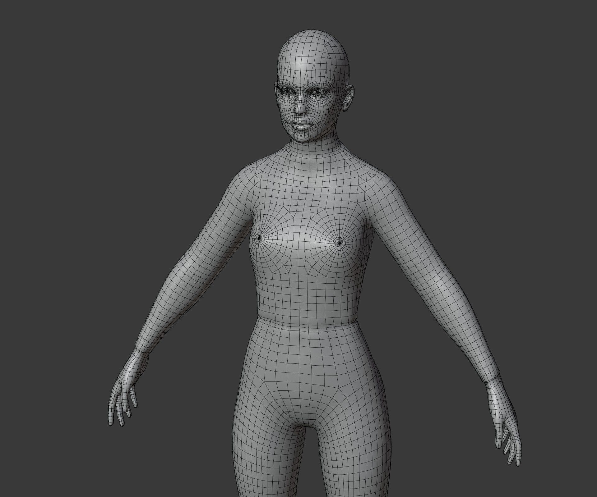 Human Thermal Image Heatmap Male and Female 3D Model Low-poly 3D model_40