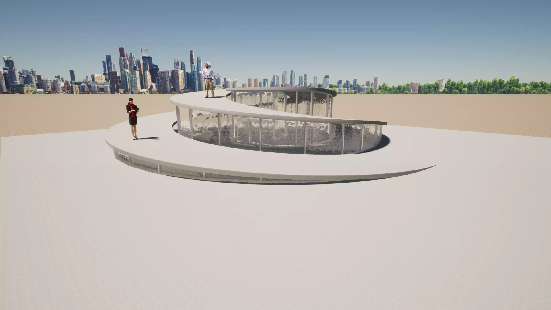 Helical ramp  Free 3D model_0