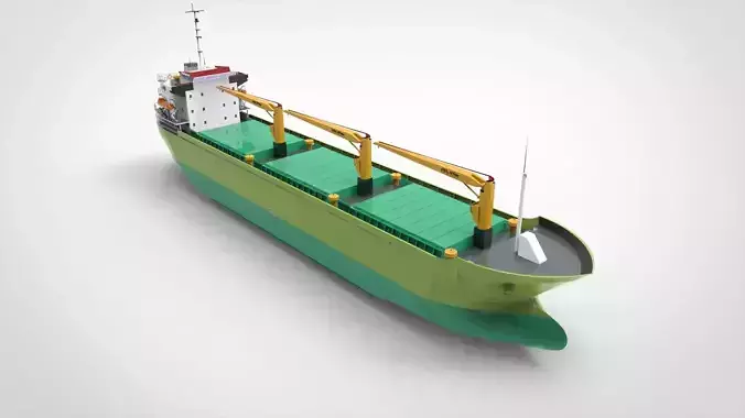 Cargo ship green