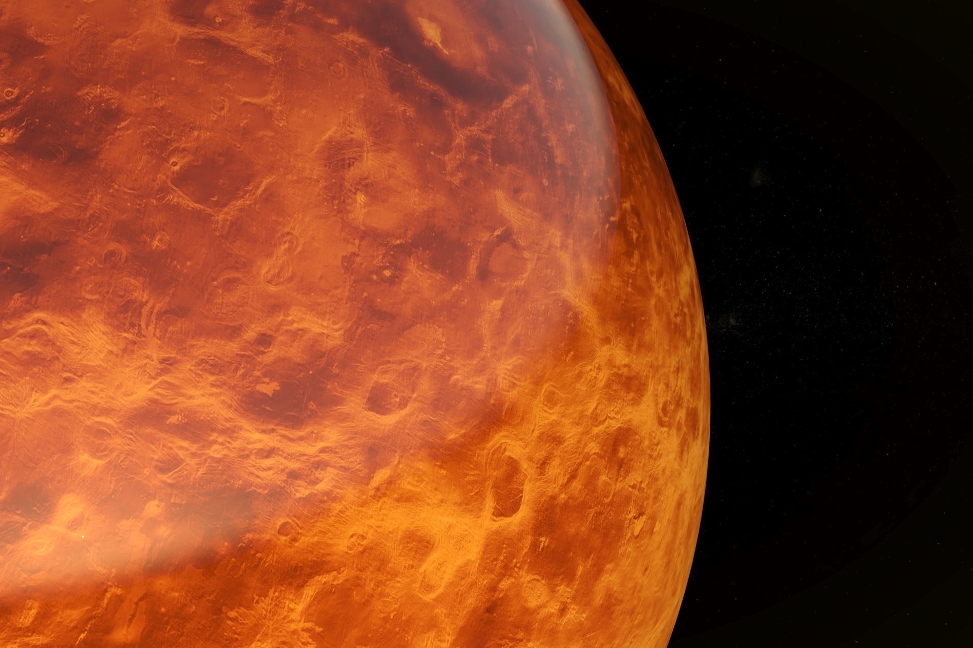 Planet Venus 3D Model 8K Low-poly 3D model_10