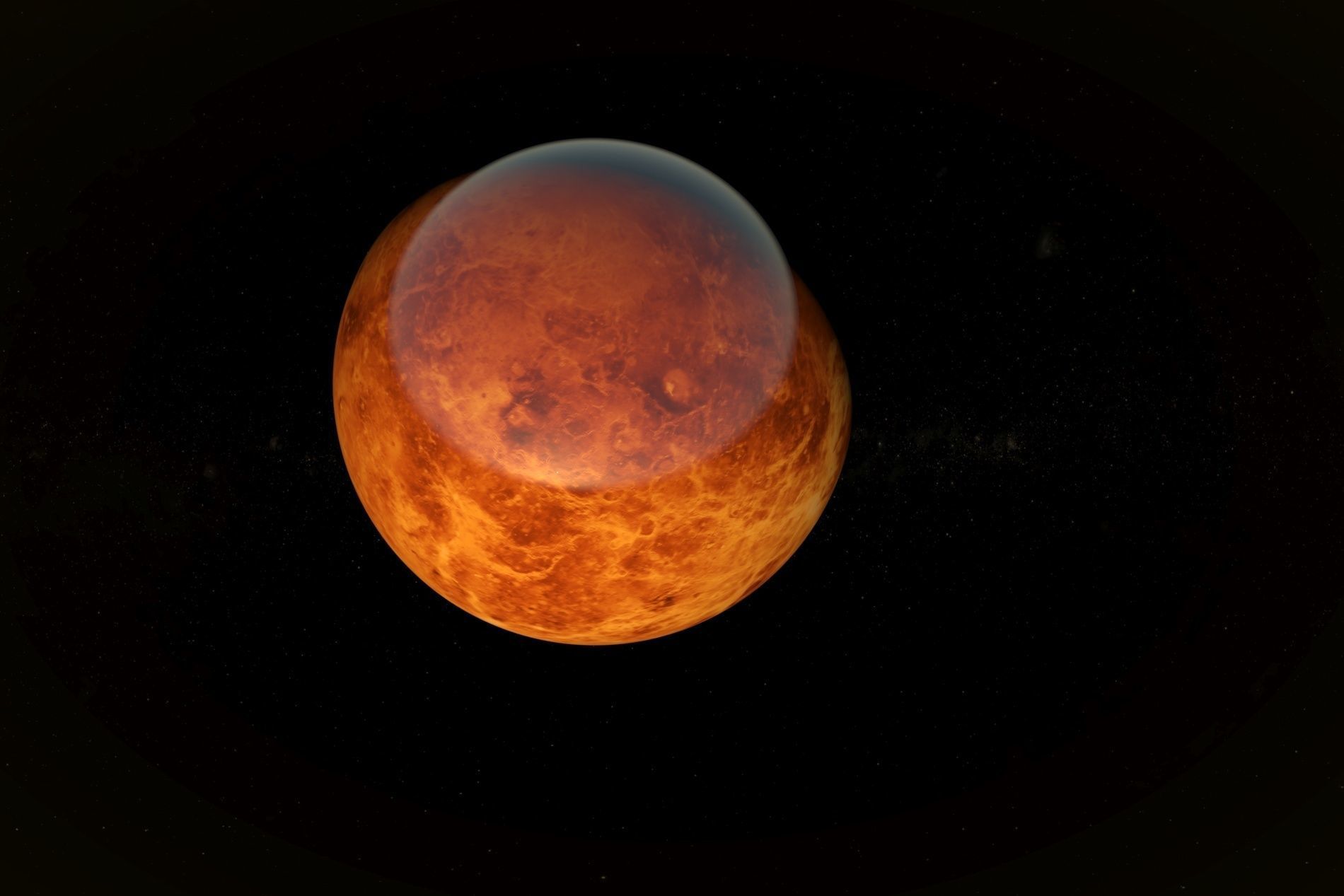 Planet Venus 3D Model 8K Low-poly 3D model_1