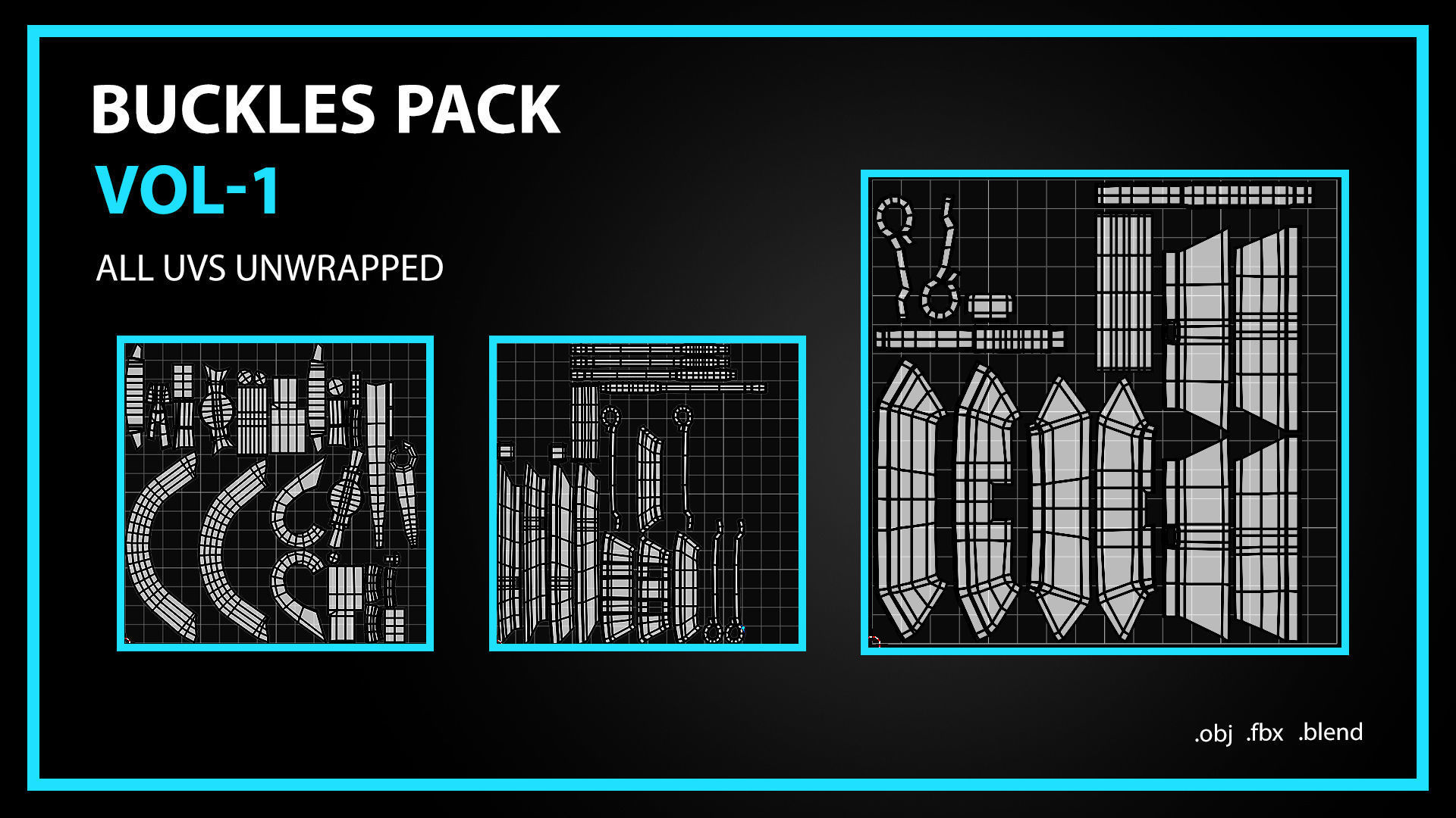 Buckles Snap Hooks Strap Adjusters Pack Vol 1 3D model_2