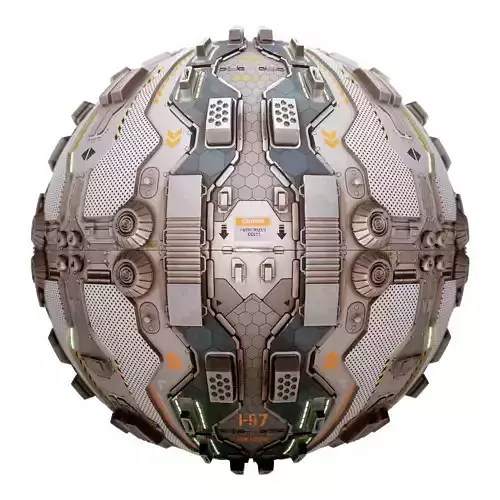 PBR Sci-Fi Industrial Texture 36