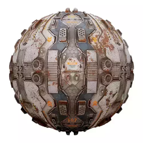 PBR Sci-Fi Industrial Texture 37