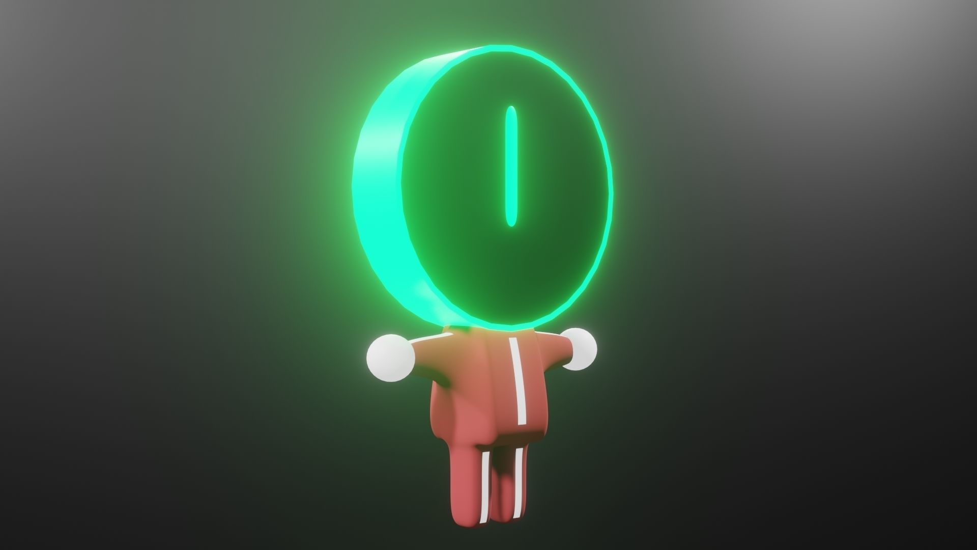 Funny 3d characters for games or animation Low-poly 3D model_4