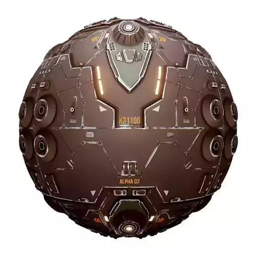 PBR Sci-Fi Industrial Texture 38