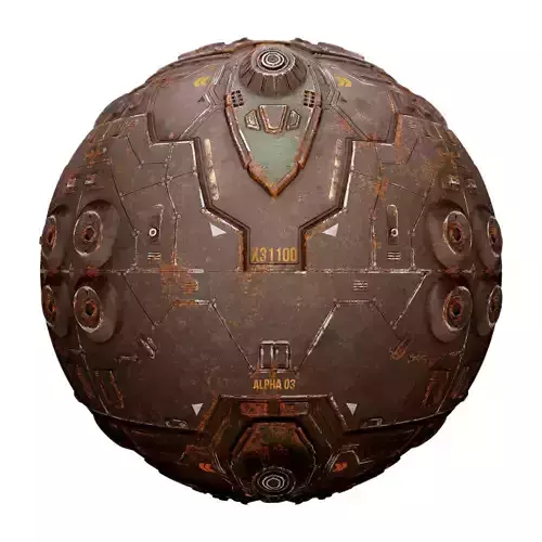 PBR Sci-Fi Industrial Texture 39