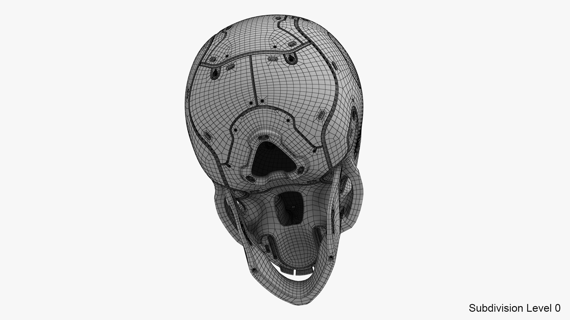 Artificial Skull 3D model_21