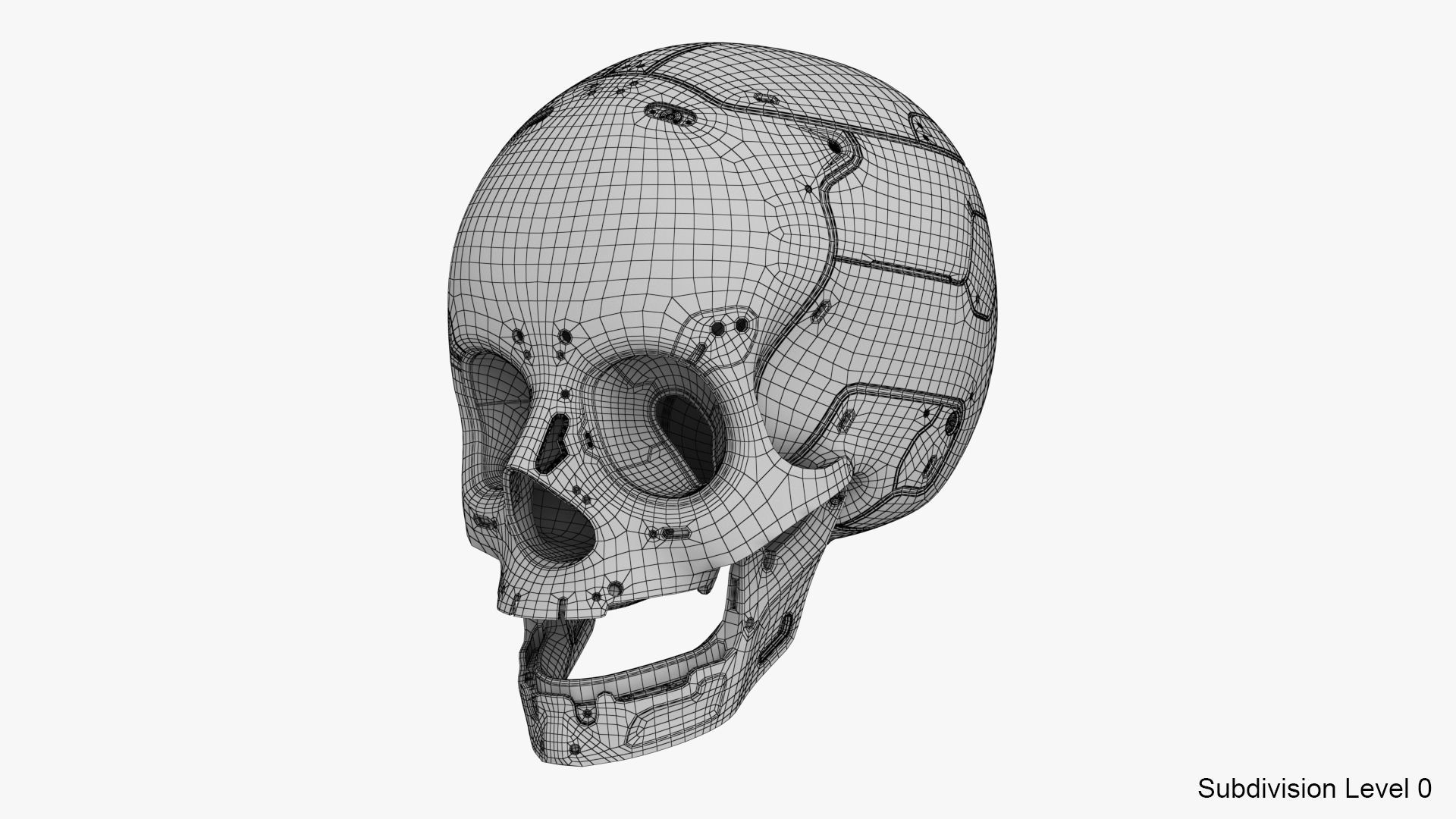 Artificial Skull 3D model_15