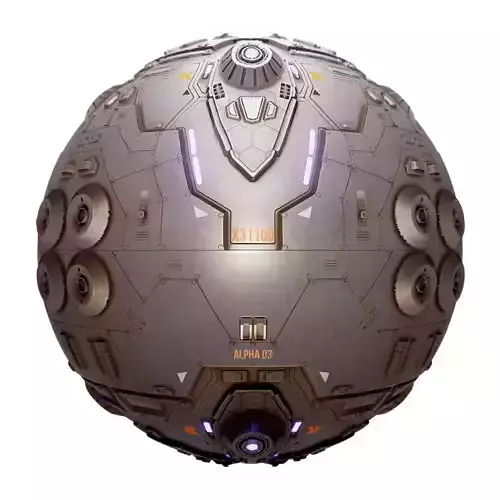 PBR Sci-Fi Industrial Texture 42