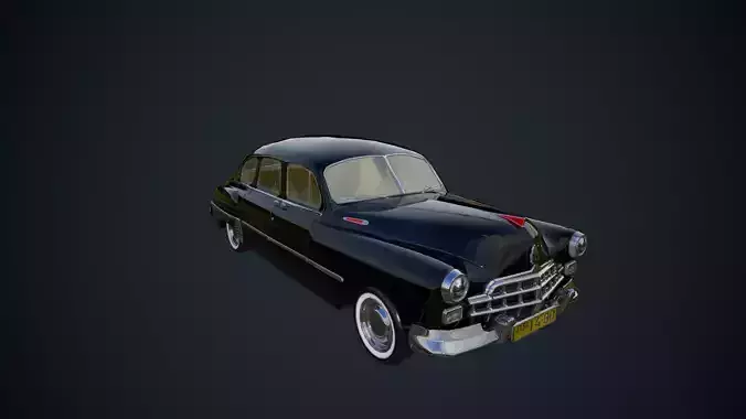 Gaz 12 Low Poly PBR Low-poly 3D model