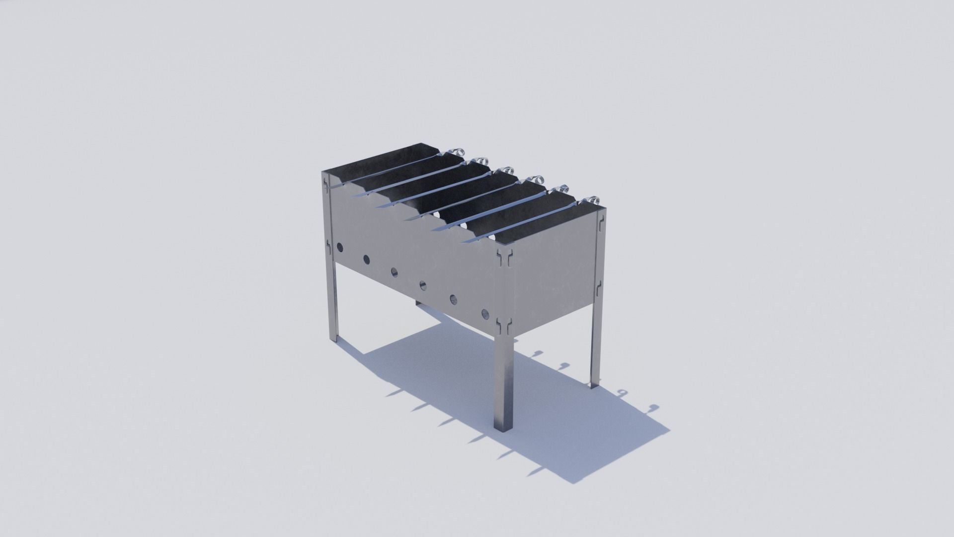 Cheap brazier model  Low-poly 3D model_6