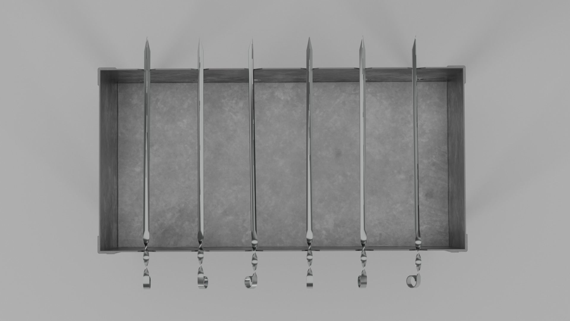 Cheap brazier model  Low-poly 3D model_1