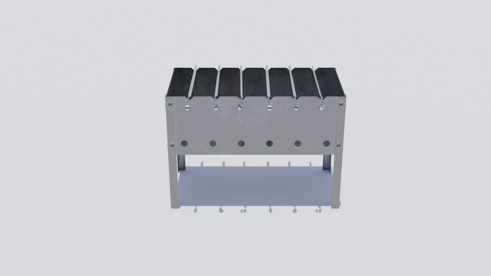 Cheap brazier model  Low-poly 3D model_9