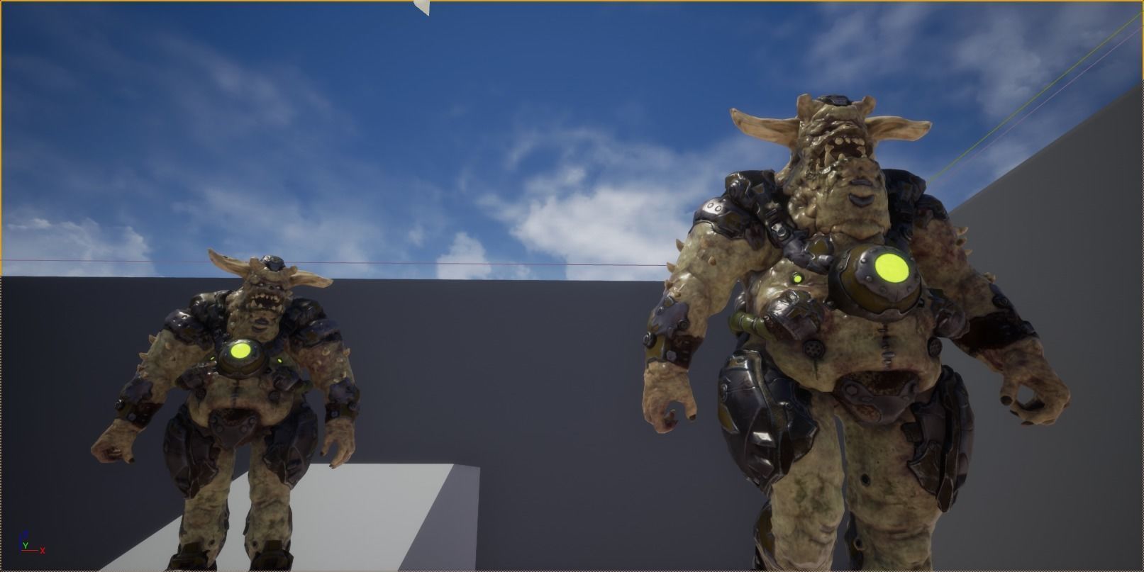 Demon soldier Low-poly 3D model_9