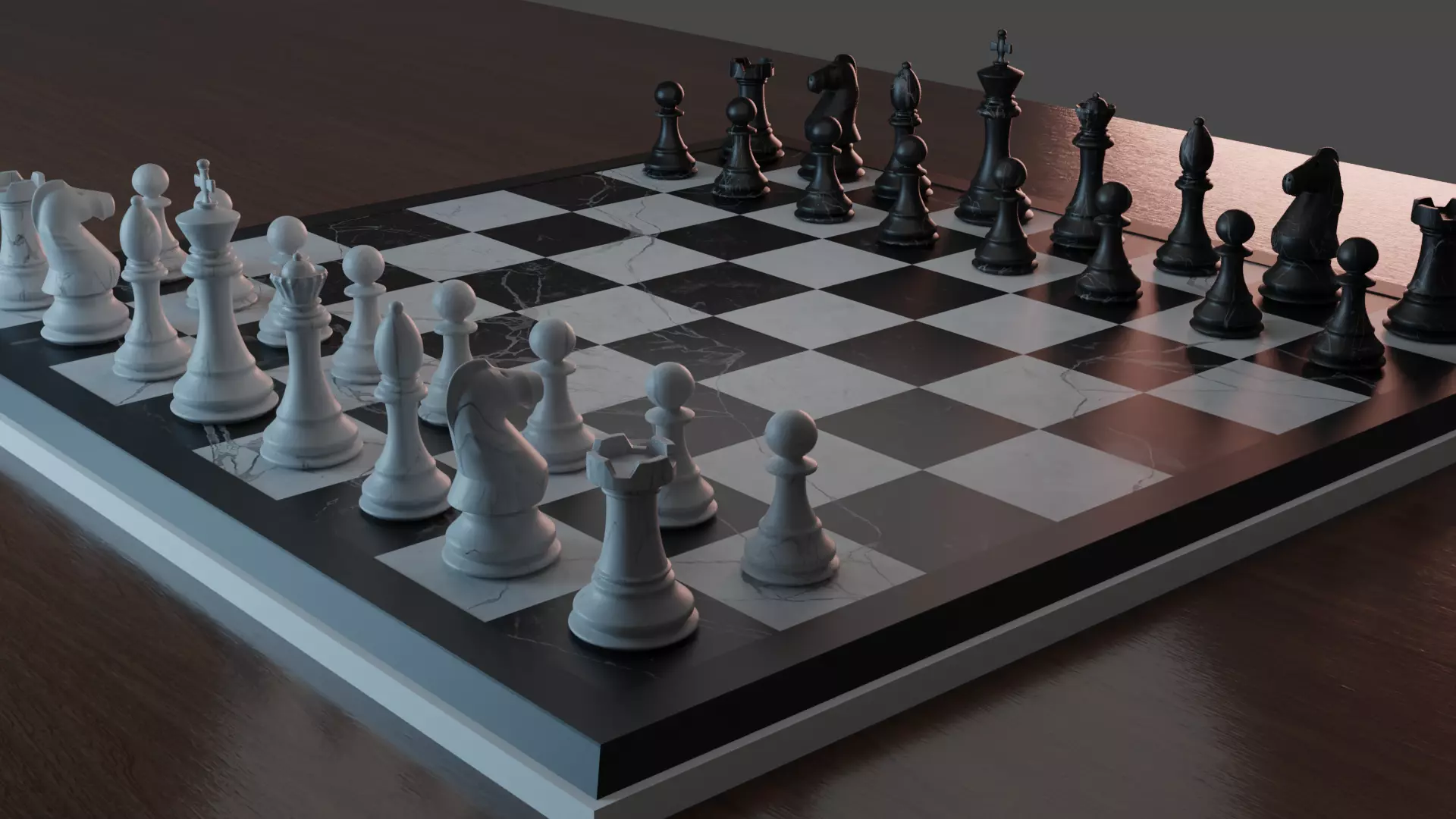 chess board Free 3D model