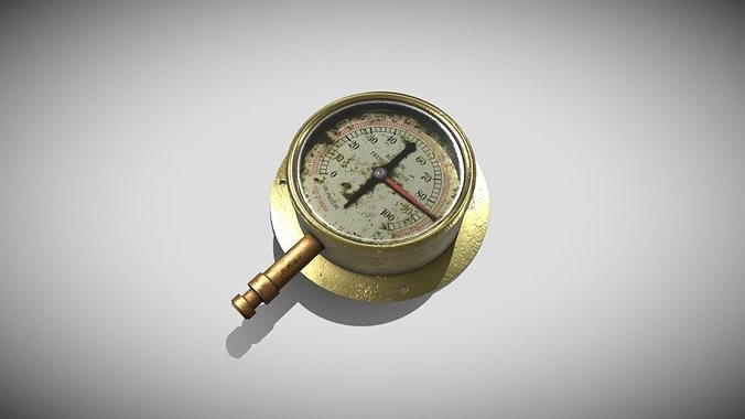 Steampunk Gauge 3D model