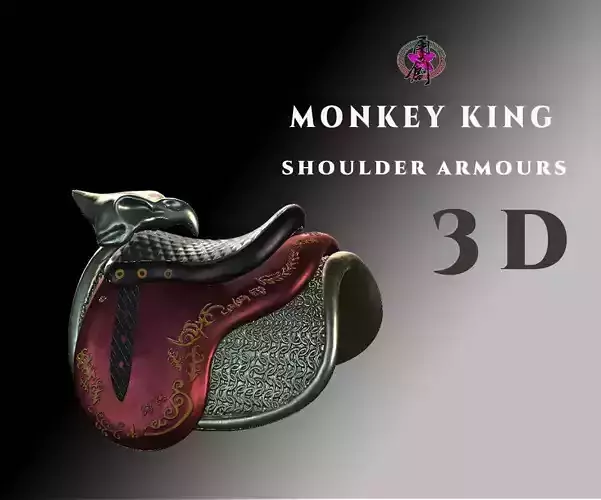 DT2 - Monkey King - Shoulder Armors Low-poly 3D model