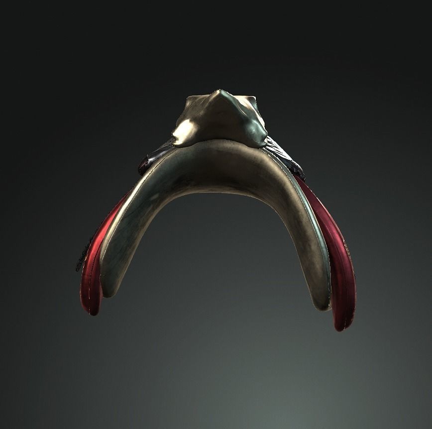 DT2 - Monkey King - Shoulder Armors Low-poly 3D model_5