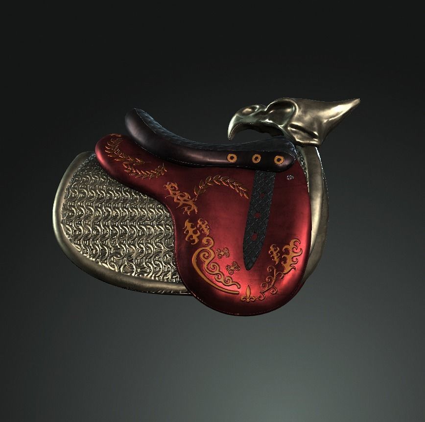 DT2 - Monkey King - Shoulder Armors Low-poly 3D model_2