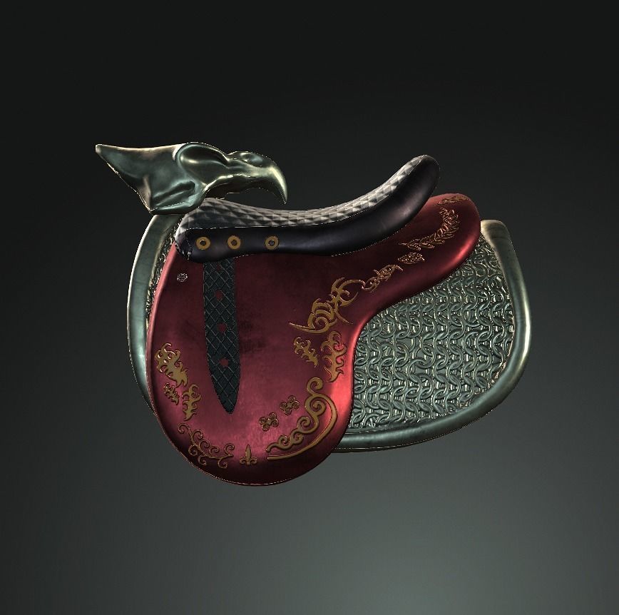 DT2 - Monkey King - Shoulder Armors Low-poly 3D model_4