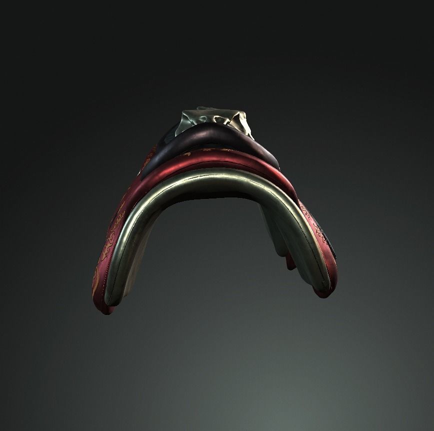 DT2 - Monkey King - Shoulder Armors Low-poly 3D model_1