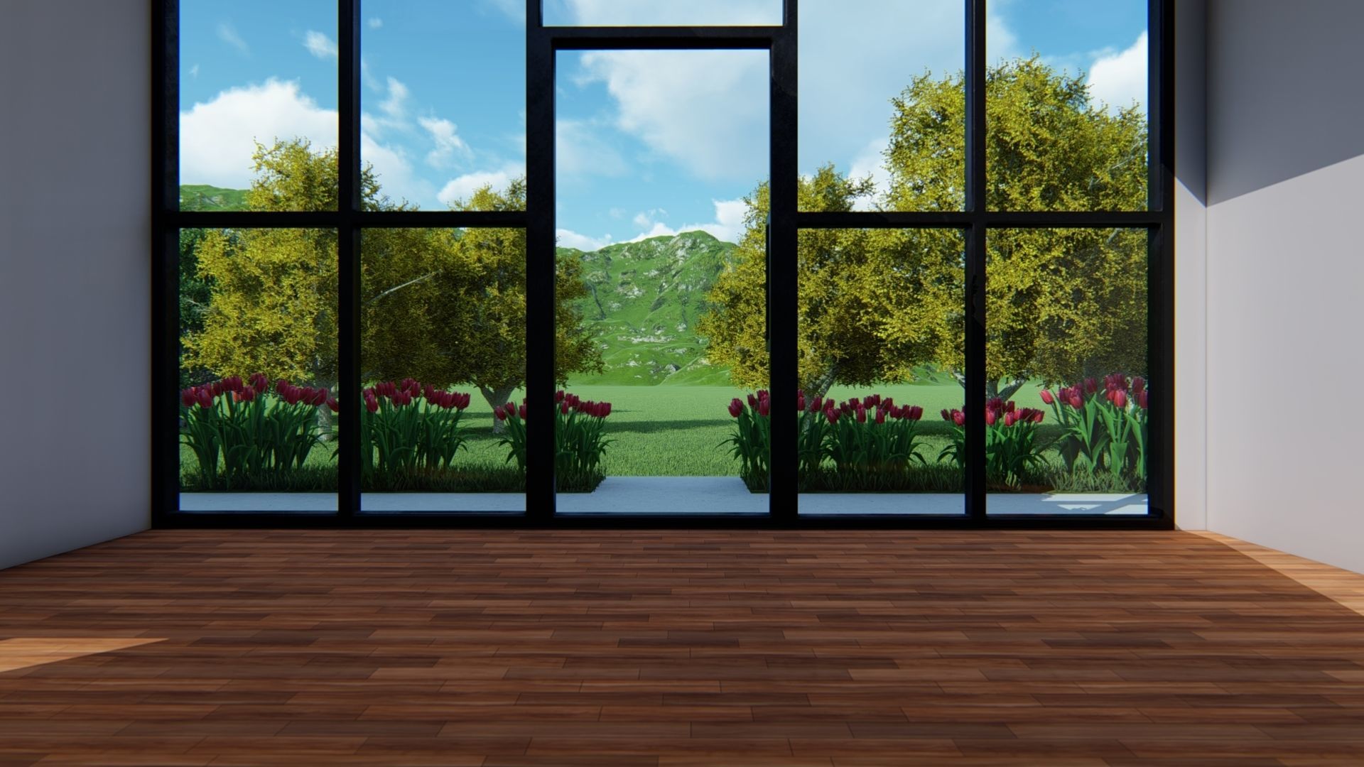 Tiny House Floor Plan-2 Low-poly 3D model_5