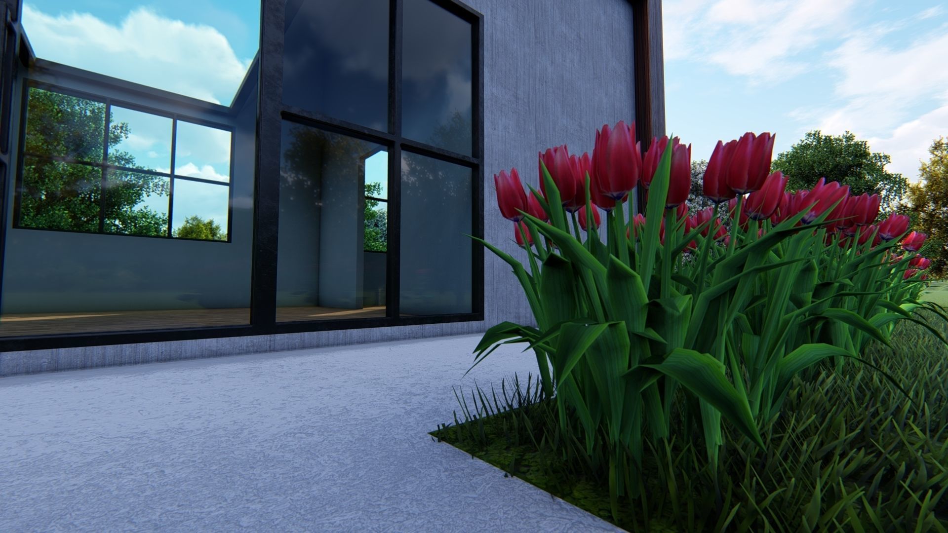 Tiny House Floor Plan-2 Low-poly 3D model_13