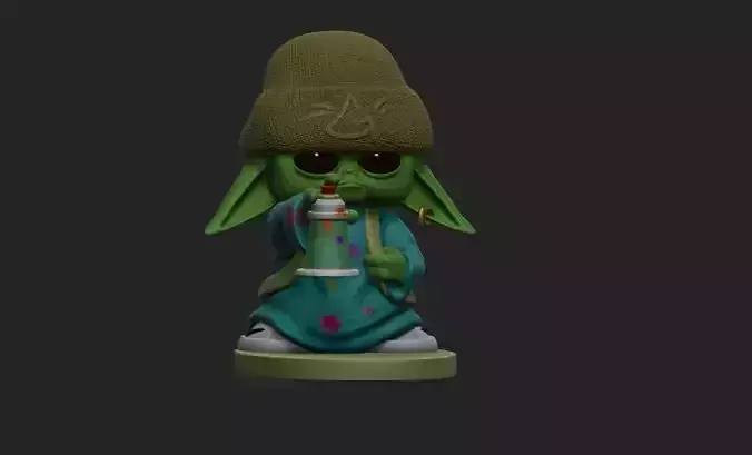 Yoda Graffiti -Writer - Serie -Hip-Hop -15Cm