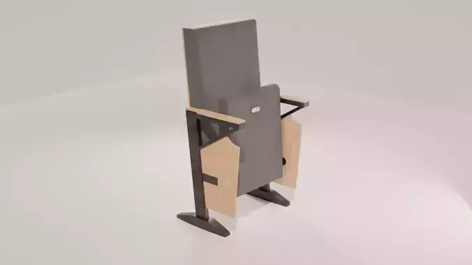 Auditorium Seat Low-poly 3D model