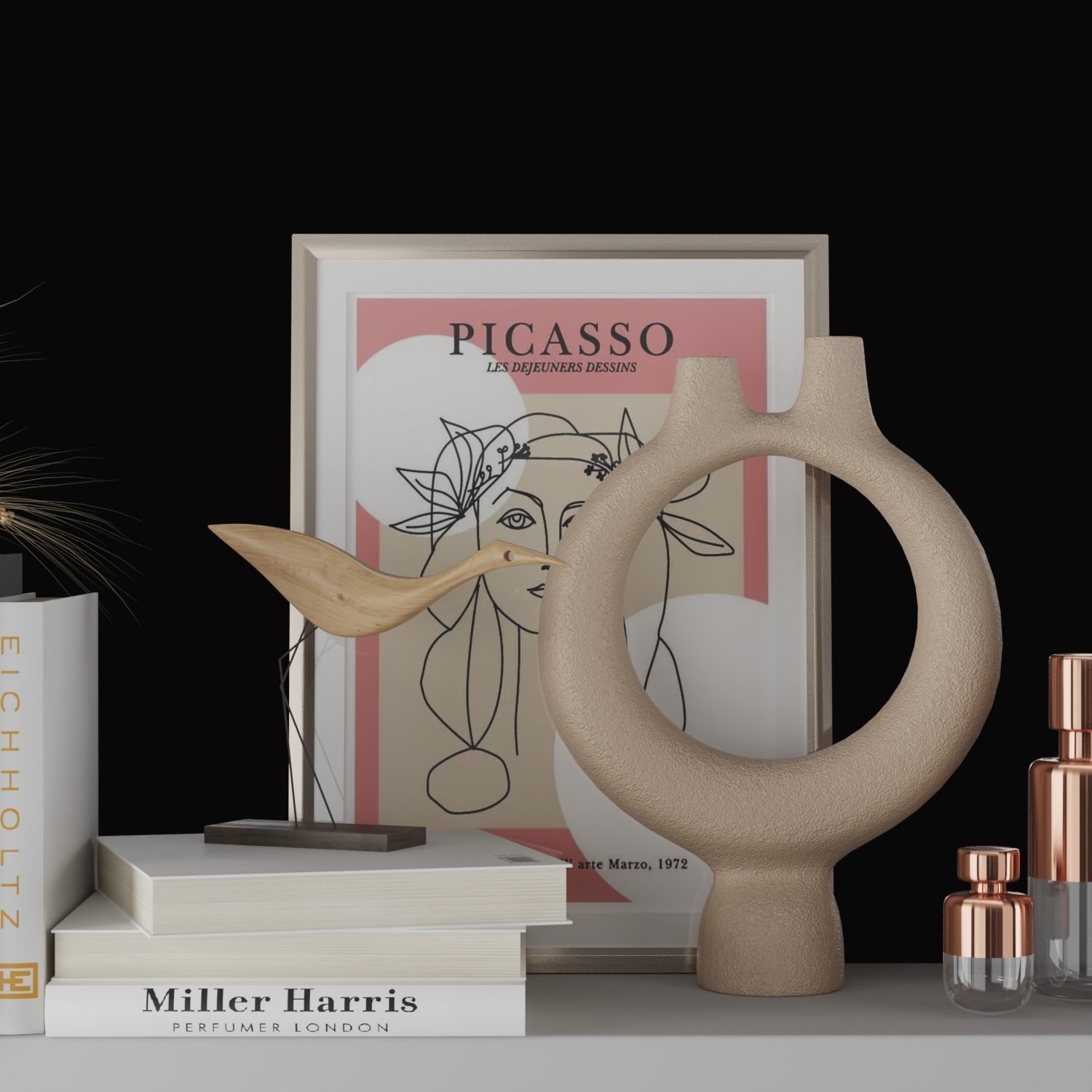 Decorative Set 001- vray and corona 3D model_1