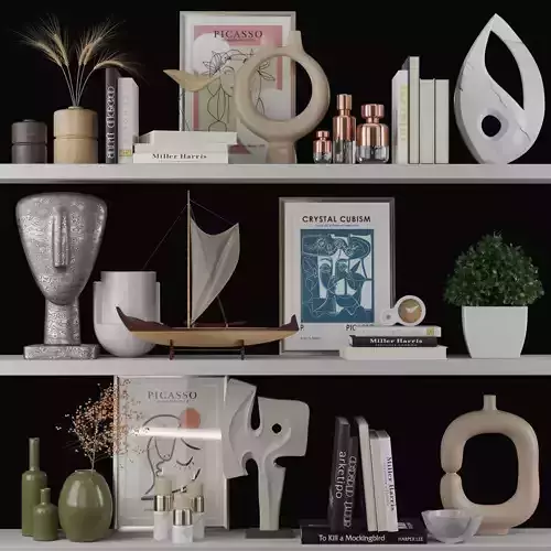 Decorative Set 001- vray and corona