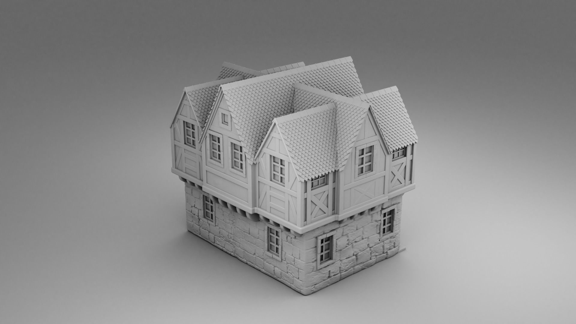 Vikings house 3D print model_2