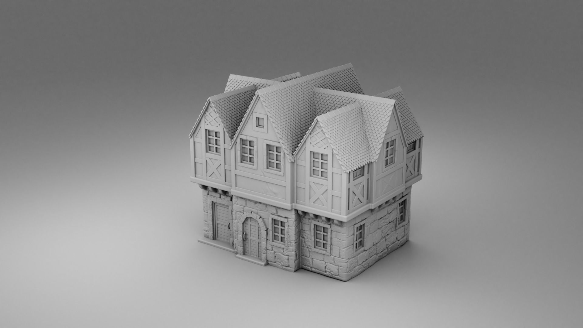 Vikings house 3D print model_1