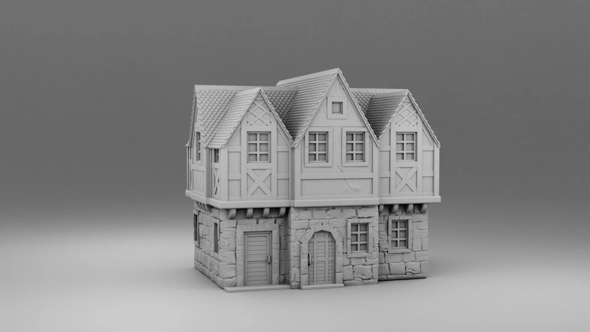Vikings house 3D print model_0