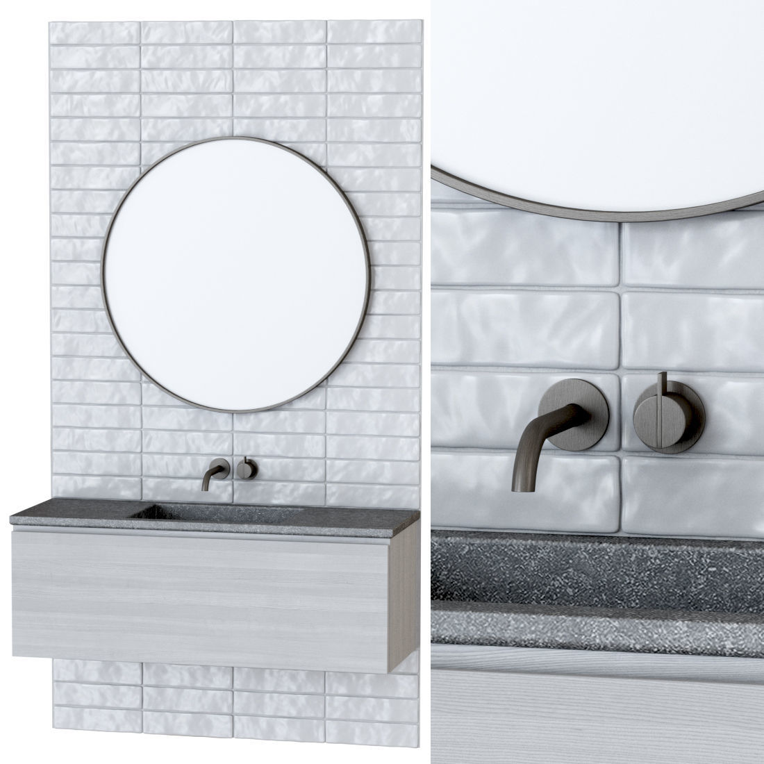 Furniture set for bathroom B1