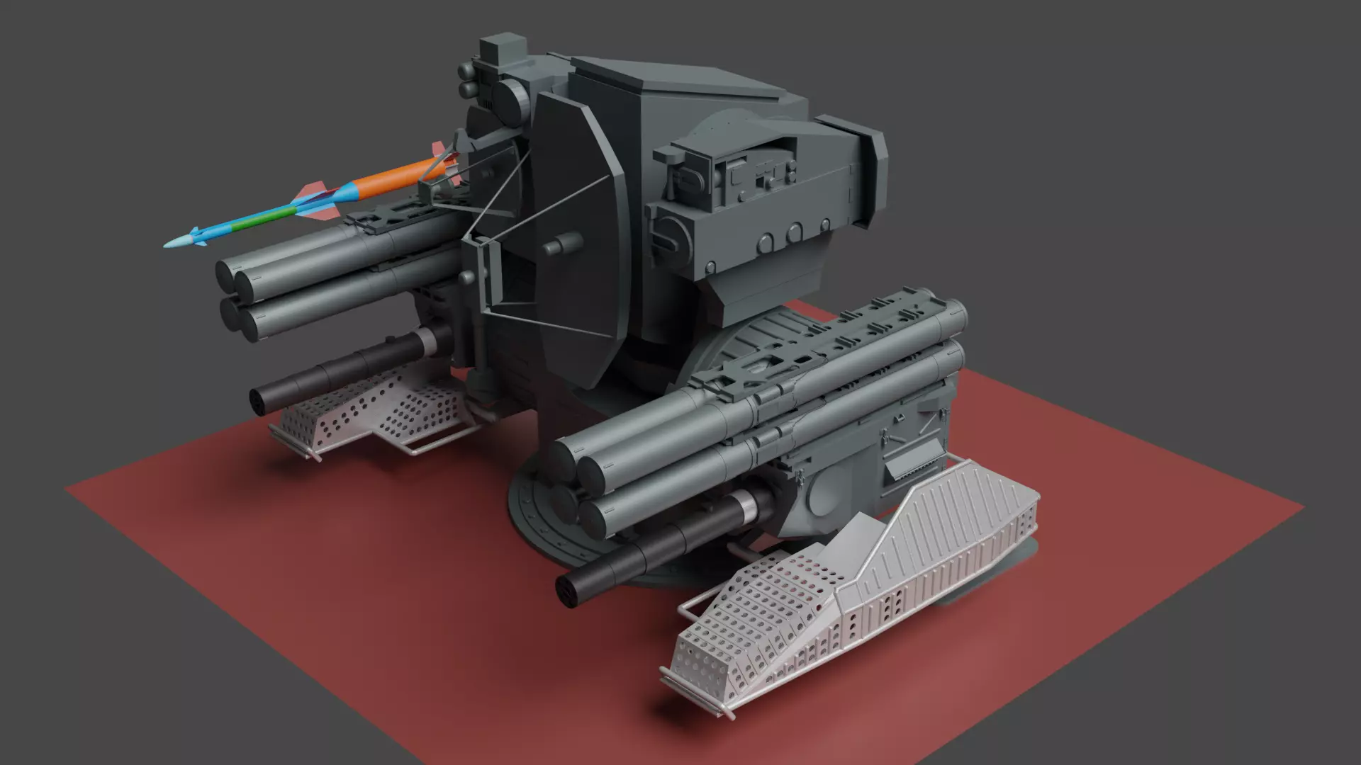 Russian 3K87 Kashtan CIWS 3D model_0