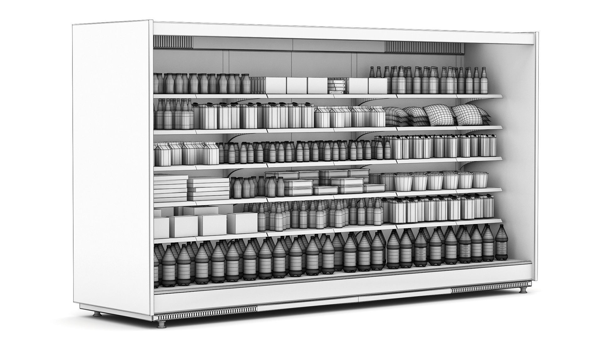 Supermarket Equipment 3D model_5