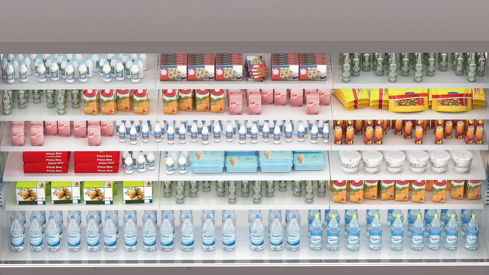 Supermarket Equipment 3D model_3