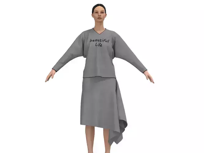 design skirt and t-shirt 