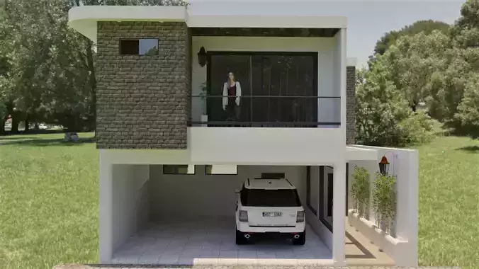 casa comercial 3D model