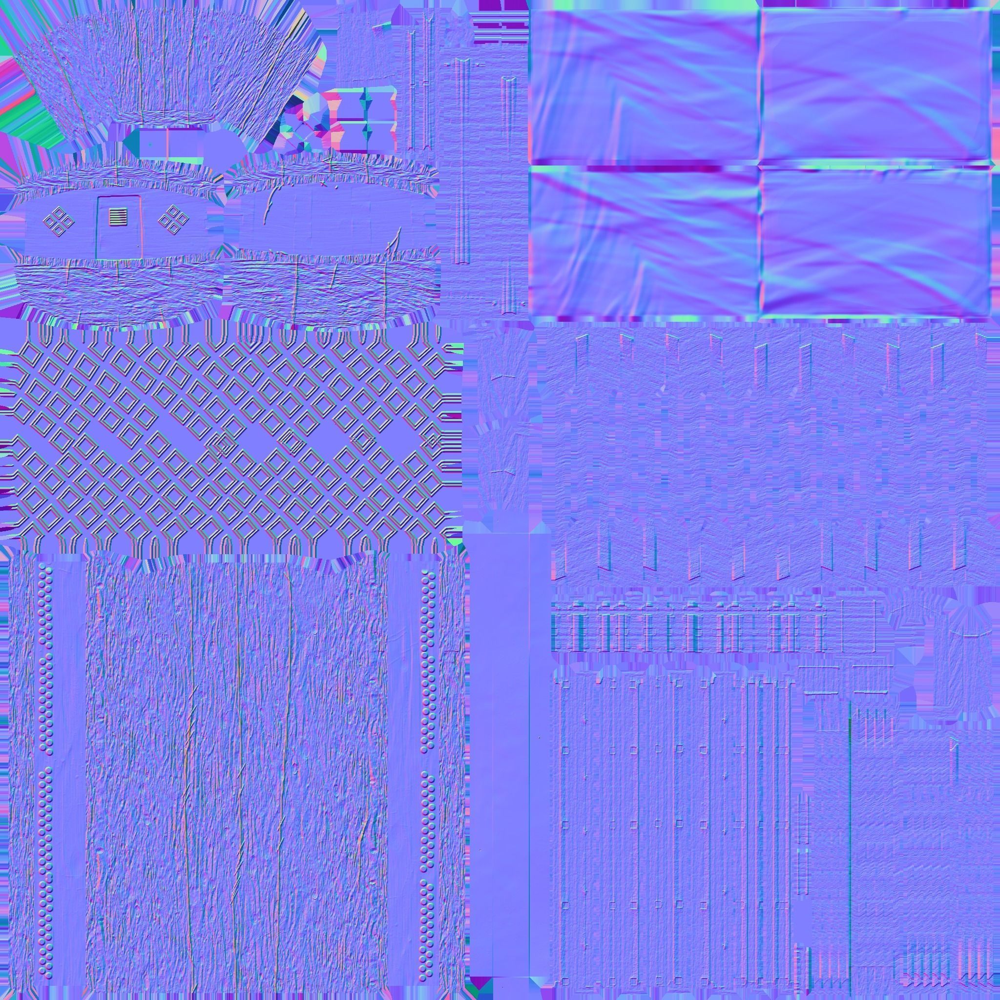 Korean Turtle Ship - Medieval Warship 04 Low-poly 3D model_18